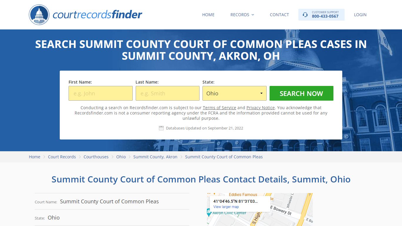 Summit County Court of Common Pleas Case Search - Summit County, OH ...